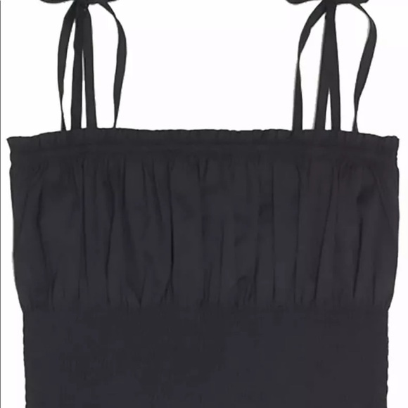 Danielle Bernstein Smocked Crop Top - Picture 2 of 3